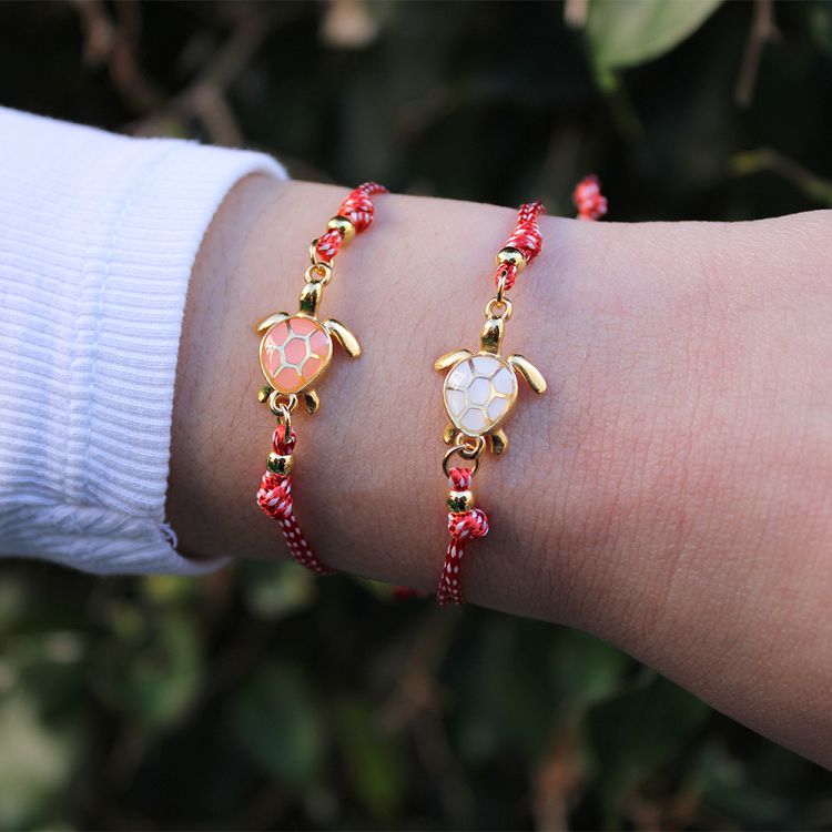 Βραχιόλι Μαρτάκι Με Χελώνα Λευκή AA21063