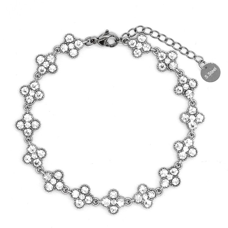 Βραχιόλι Ριβιέρα Με Σταυρούς Από Ατσάλι MI21886