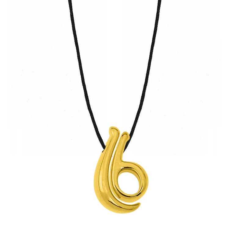 Κολίε Γούρι 2026 Επιχρυσωμένο  Σε Κορδόνι AA13753