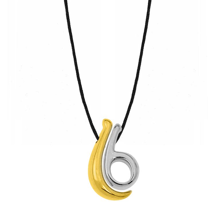 Κολίε Γούρι 2026 Επιχρυσωμένο  Σε Κορδόνι AA13755