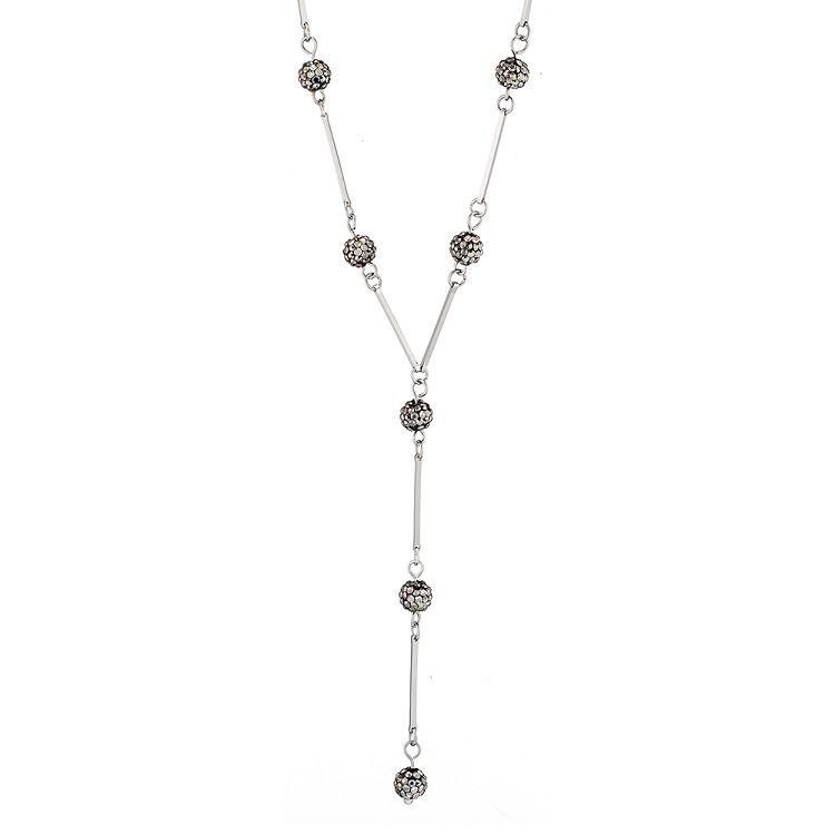 Κολιέ Από Ανοξείδωτο Ατσάλι Με Swarovski AS14219