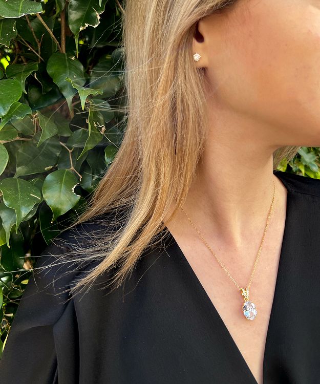 Σκουλαρίκια Από Ασήμι 925 Επιχρυσωμένο SU49090