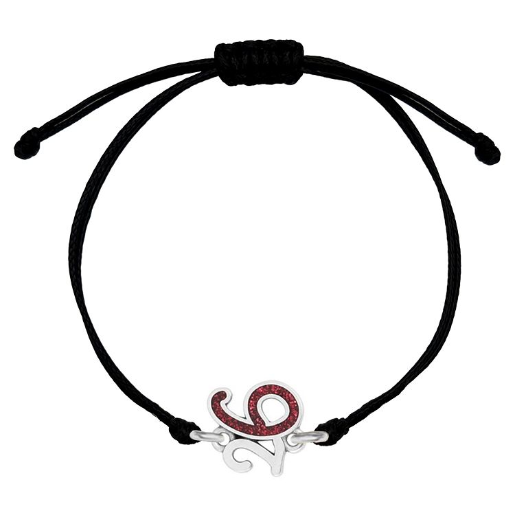 Βραχιόλι Γούρι 2026 Με Glitter AA21823 ΜΑΥΡΟ