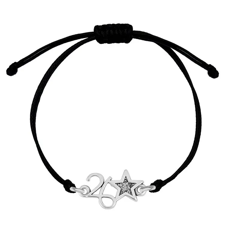 Βραχιόλι Γούρι 2026 Με Αστέρι Από Glitter AA21842 KOKKI