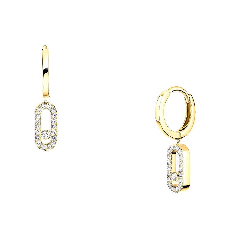 Σκουλαρίκια Κρίκοι Από Ατσάλι Επιχρυσωμένο 24Κ MI40412