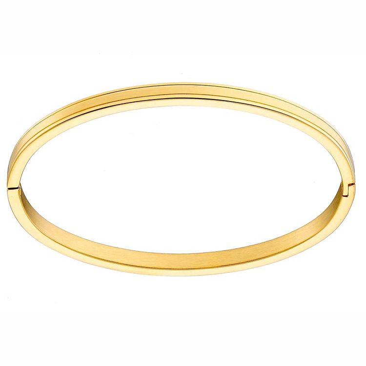 Βραχιόλι Βέργα Από Ατσάλι Επιχρυσωμένο 24K AS26199