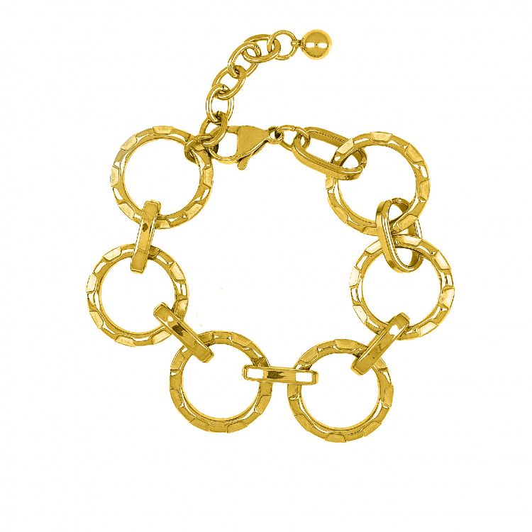 Βραχιόλι Από Ατσάλι Επιχρυσωμένο TU29748