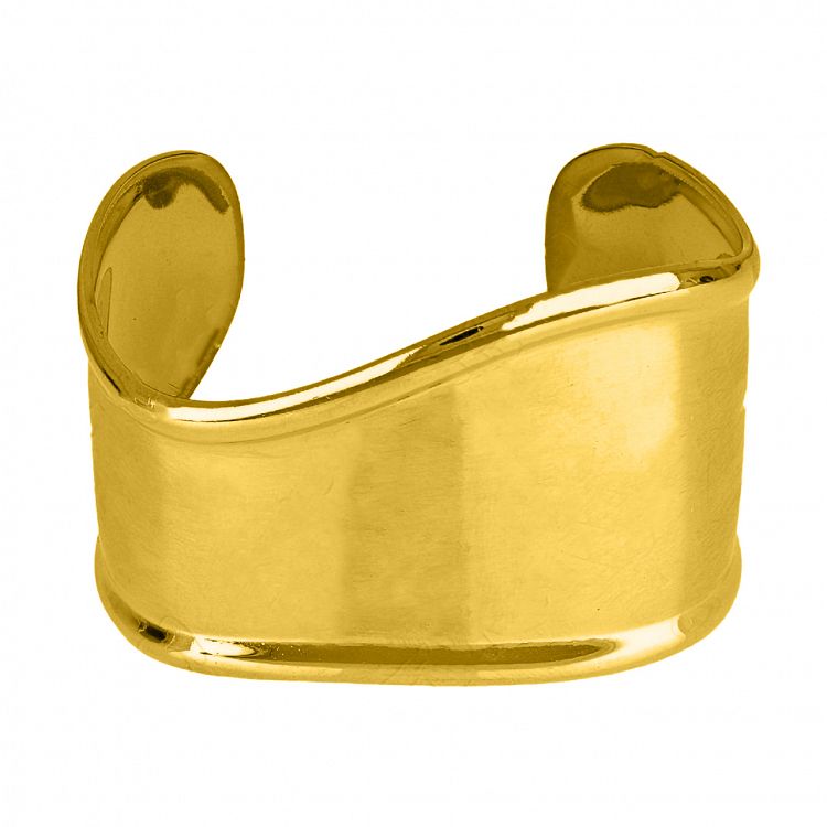 Βραχιόλι Βέργα Από Ατσάλι Επιχρυσωμένο TU29760