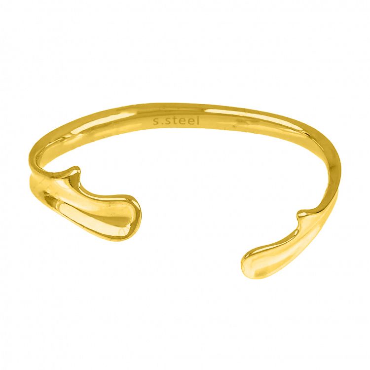 Βραχιόλι Βέργα Από Ατσάλι Επιχρυσωμένο TU29764