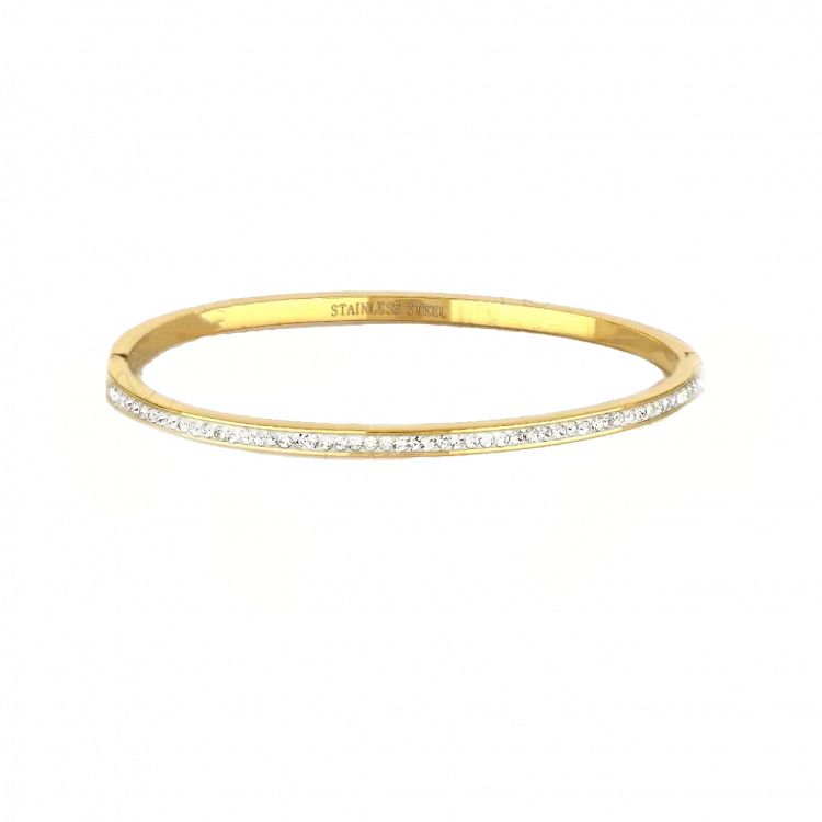 Βραχιόλι Βέργα Από Ατσάλι Επιχρυσωμένο TU29770