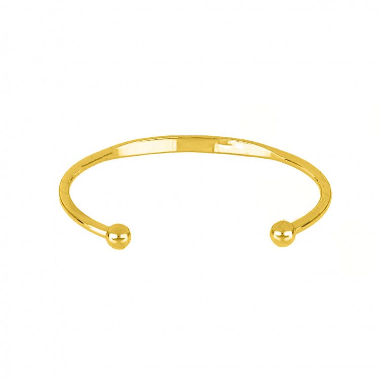 Βραχιόλι Βέργα Από Ατσάλι Επιχρυσωμένο TU29776