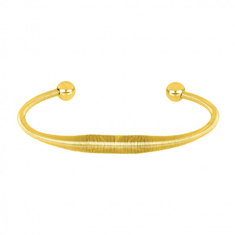 Βραχιόλι Βέργα Από Ατσάλι Επιχρυσωμένο TU29790