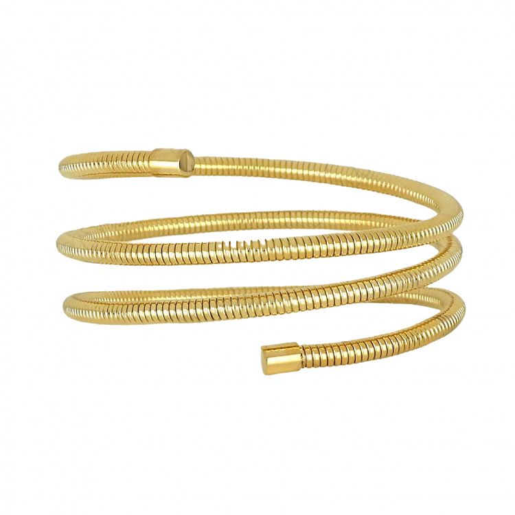 Βραχιόλι Βέργα Από Ατσάλι Επιχρυσωμένο TU29794