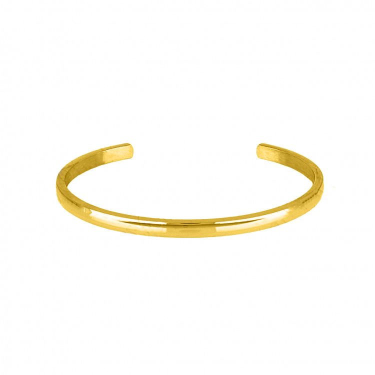 Βραχιόλι Βέργα Από Ατσάλι Επιχρυσωμένο TU29796