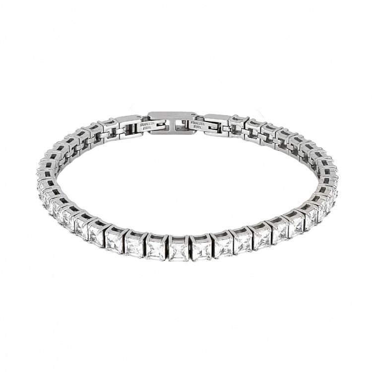 Βραχιόλι Ριβιέρα 4mm Από Ατσάλι TU29817