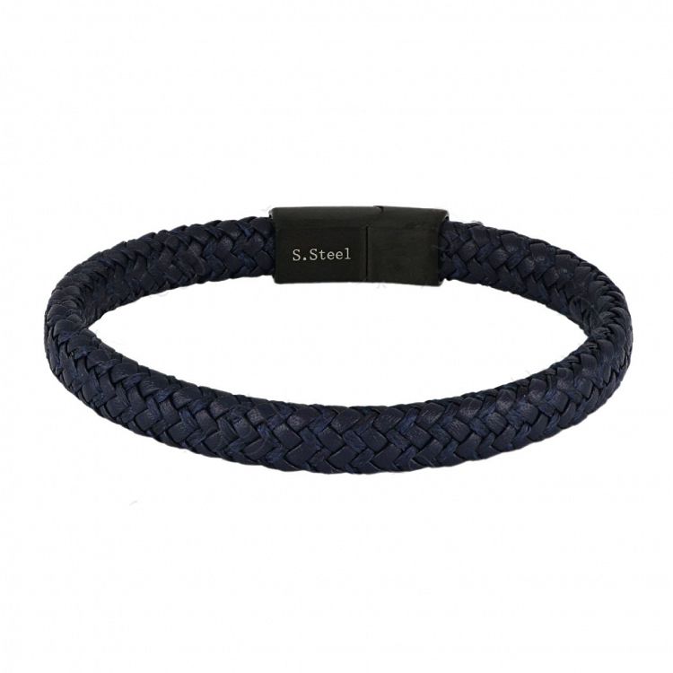 Βραχιόλι Από Δέρμα Και Ατσάλι TU29843