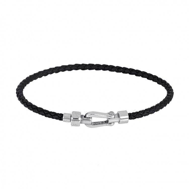 Βραχιόλι Από Δέρμα Και Ατσάλι TU29847