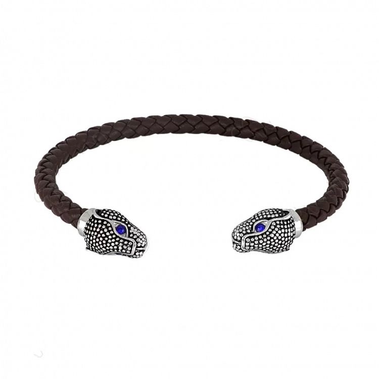 Βραχιόλι Από Δέρμα Και Ατσάλι TU29881