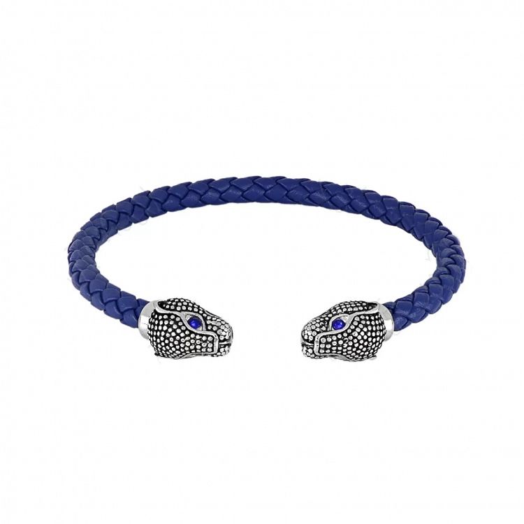 Βραχιόλι Από Δέρμα Και Ατσάλι TU29882