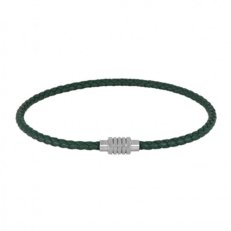 Βραχιόλι Από Δέρμα Και Ατσάλι TU29891