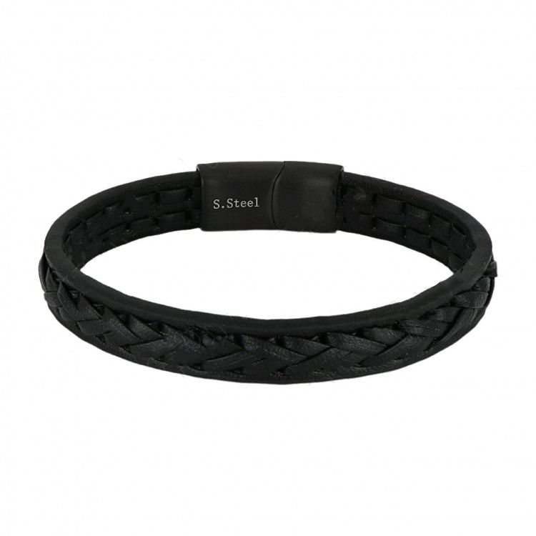 Βραχιόλι Από Δέρμα Και Ατσάλι TU29900