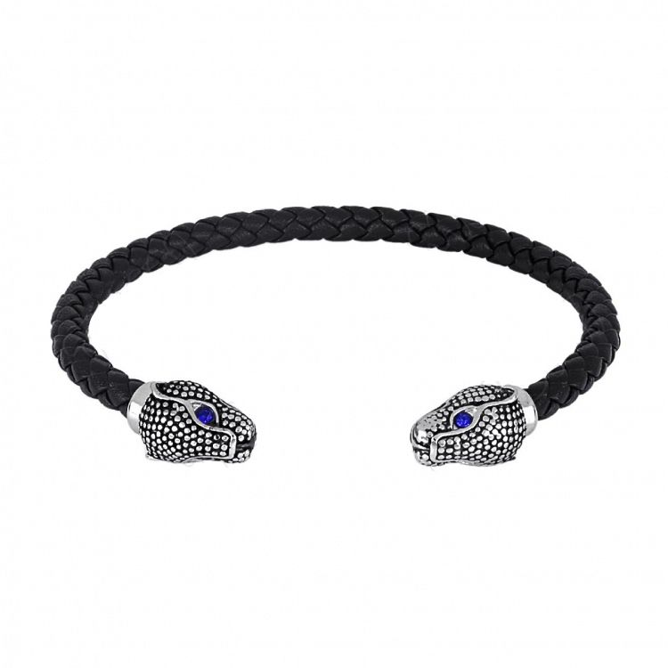 Βραχιόλι Από Δέρμα Και Ατσάλι TU29903