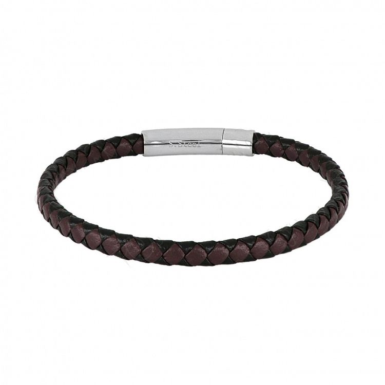 Βραχιόλι Από Δέρμα Και Ατσάλι TU29910