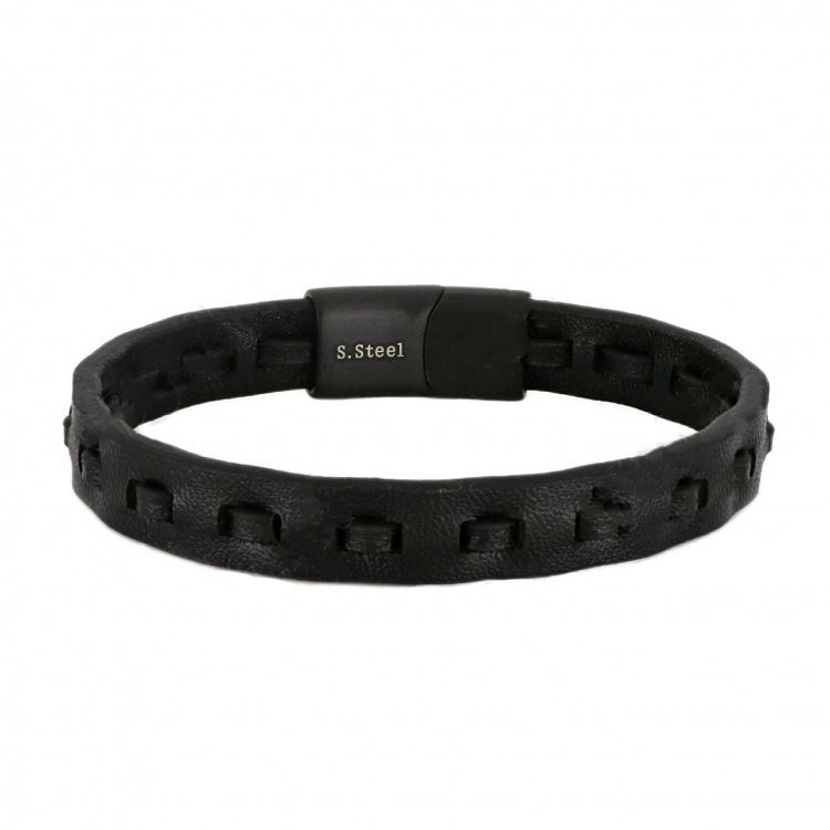 Βραχιόλι Από Δέρμα Και Ατσάλι TU29919