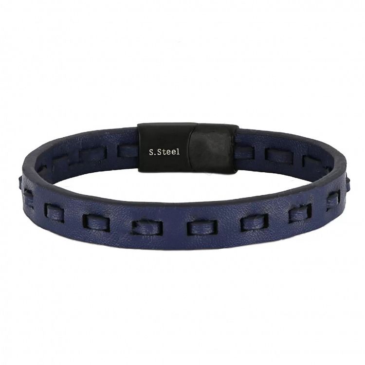 Βραχιόλι Από Δέρμα Και Ατσάλι TU29921