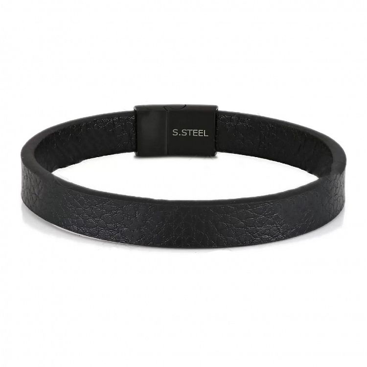 Βραχιόλι Από Δέρμα Και Ατσάλι TU29922