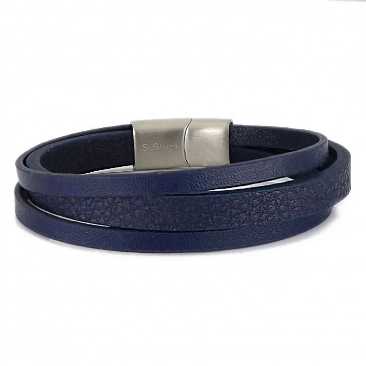 Βραχιόλι Από Δέρμα Και Ατσάλι TU29925