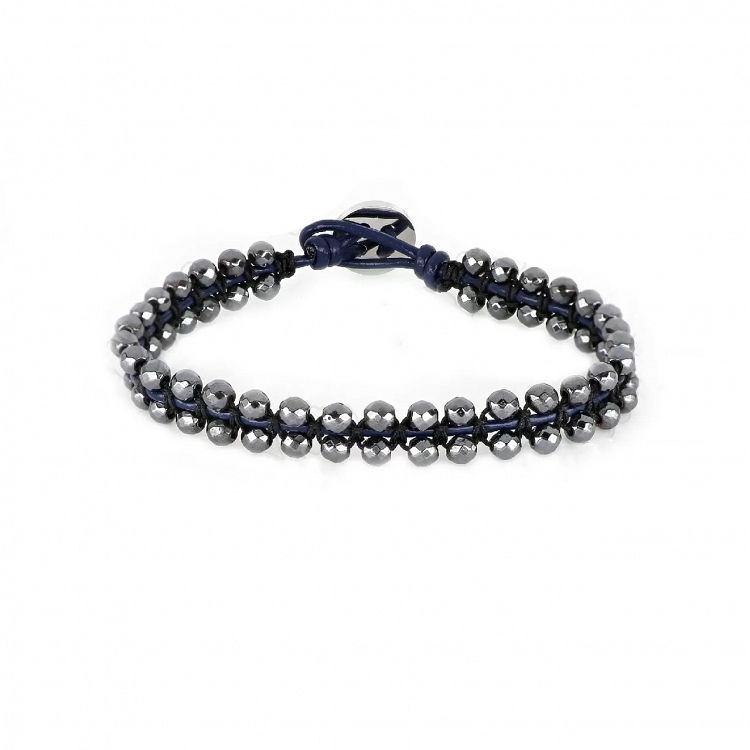 Βραχιόλι Από Κορδόνι Και Ατσάλι TU29931