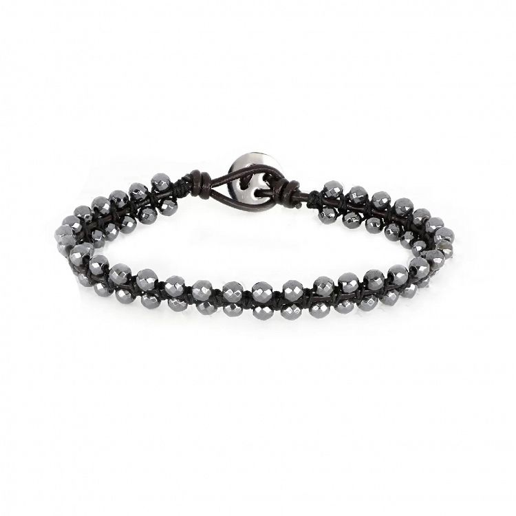 Βραχιόλι Από Κορδόνι Και Ατσάλι TU29932