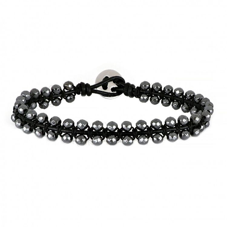 Βραχιόλι Από Κορδόνι Και Ατσάλι TU29933