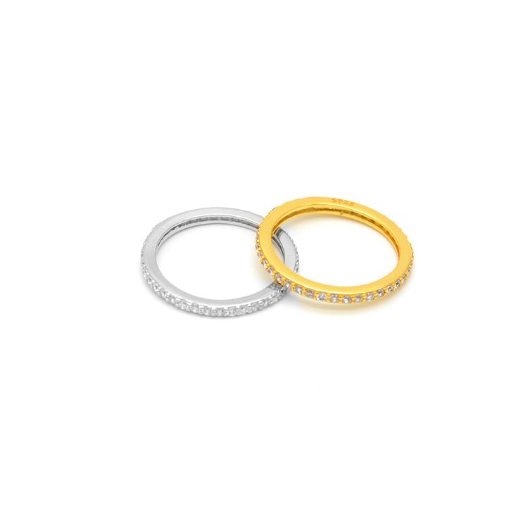 Δαχτυλίδι Από Ασήμι 925 Επιχρυσωμένο Βέρα Με Ζιργκόν PS30828