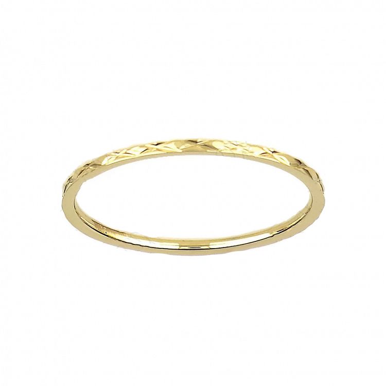 Δαχτυλίδι Βέρα Από Ατσάλι Επιχρυσωμένο TU30953