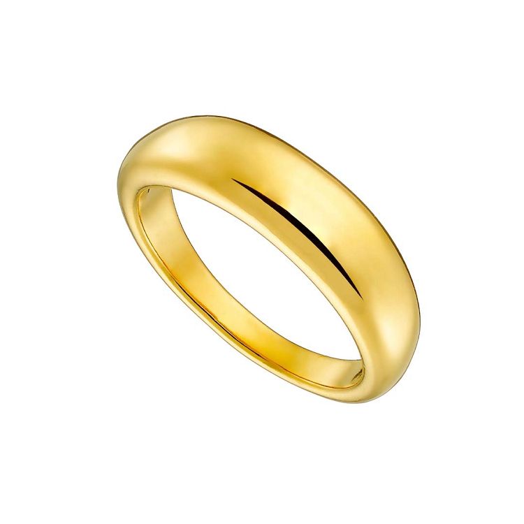 Δαχτυλίδι από Ατσάλι Επιχρυσωμένο AS36047