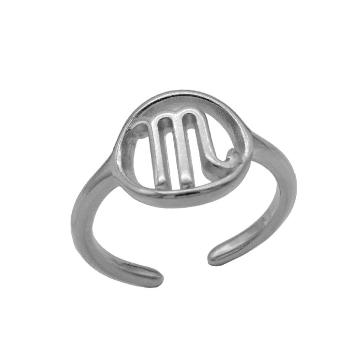 Δαχτυλίδι Από Ορείχαλκο Με Το Ζώδιο Του Σκορπιού PF37442