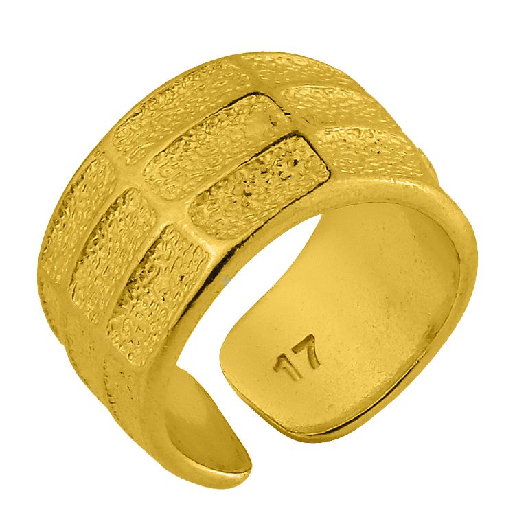 Δαχτυλίδι Από Ορείχαλκο Επιχρυσωμένο 24Κ PF38765