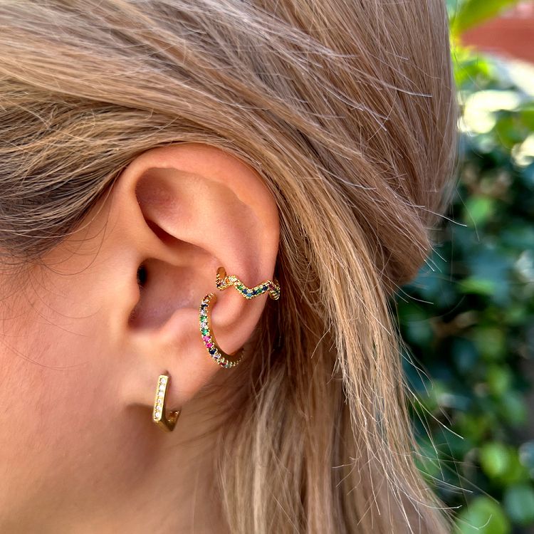 Σκουλαρίκι Earcuff Από Ορείχαλκο Επιχρυσωμένο NI43356