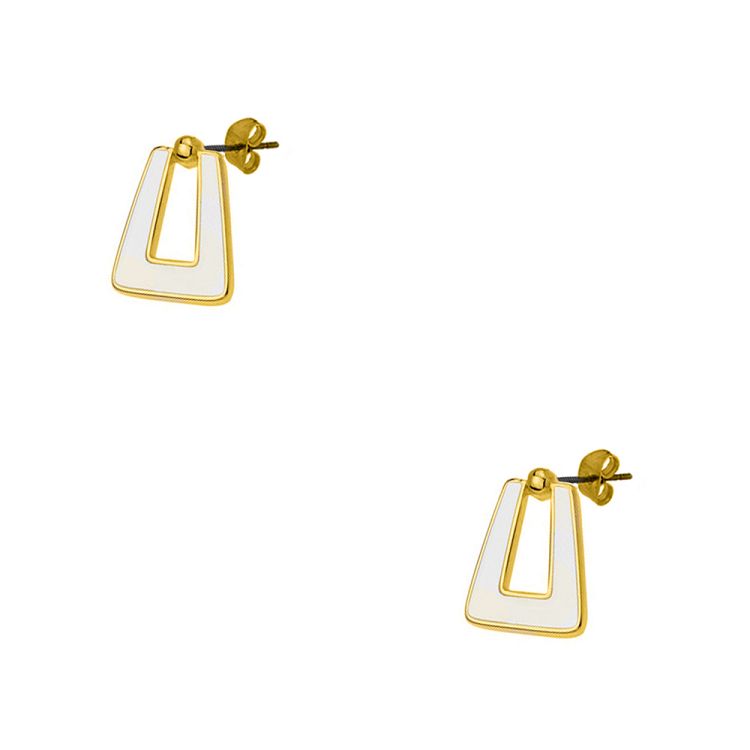 Σκουλαρίκια Από Ορείχαλκο Επιχρυσωμένο 24Κ PF47682