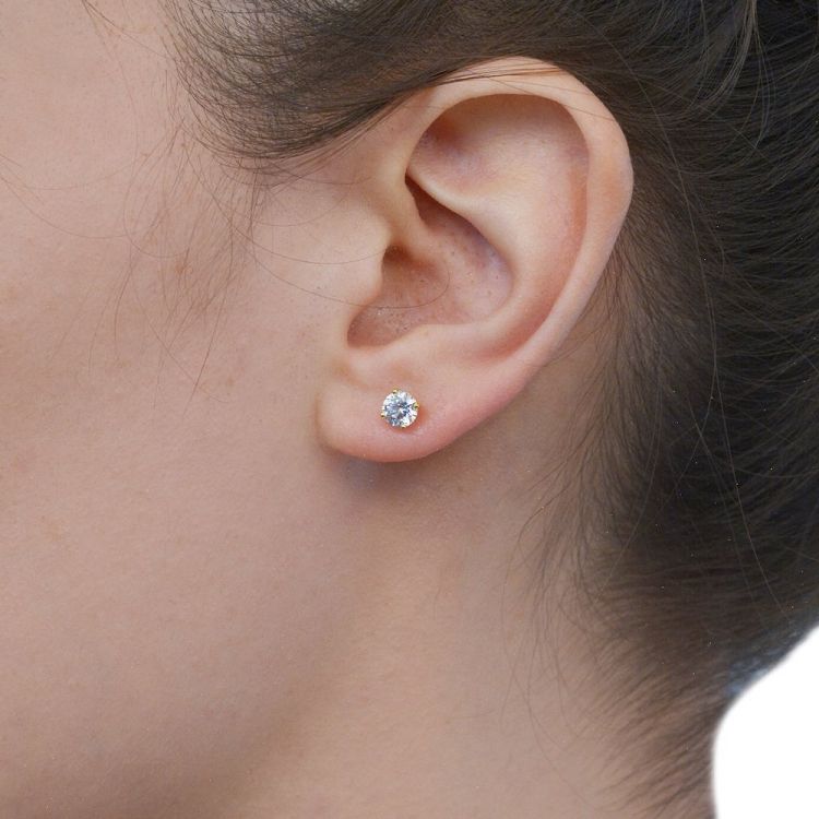 Σκουλαρίκια Από Ασήμι 925 Επιχρυσωμένο SU49090