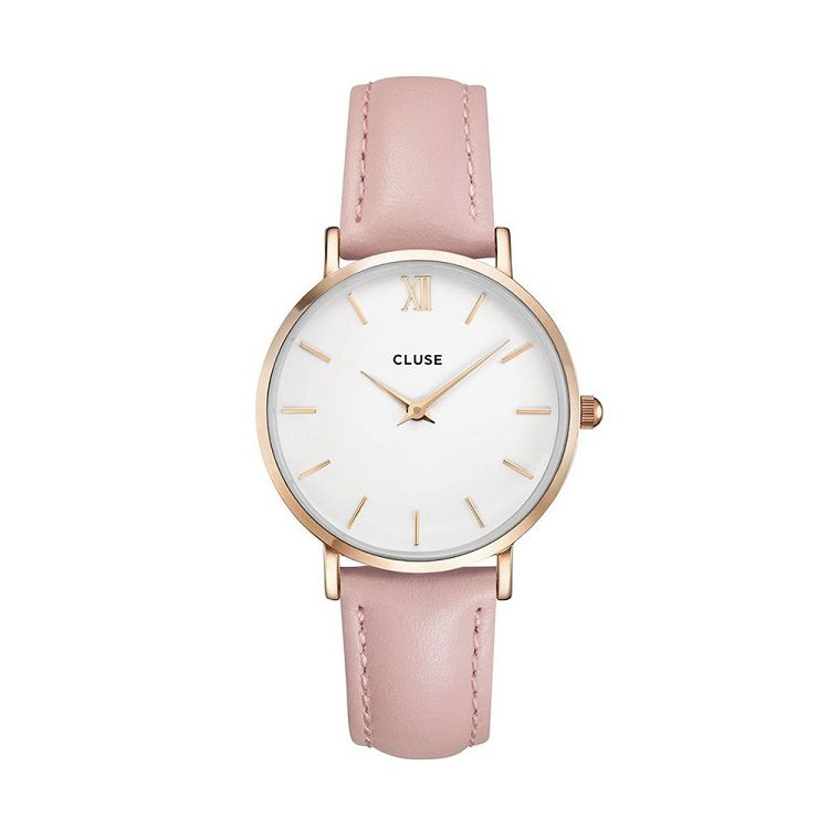 CLUSE Minuit Pink Leather Strap CW0101203006