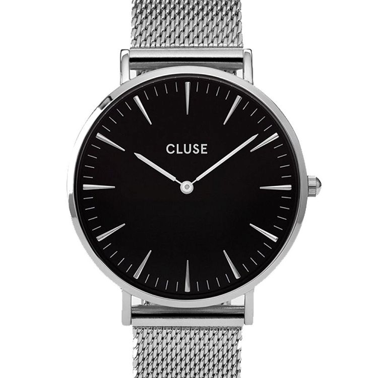 CLUSE LABOHEMΕ Mesh Silver Stainless Steel Strap CW0101201004