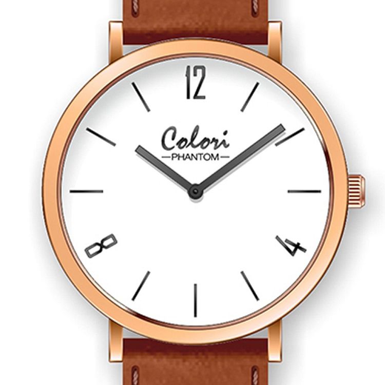 COLORI Phantom Brown Leather Strap COL437