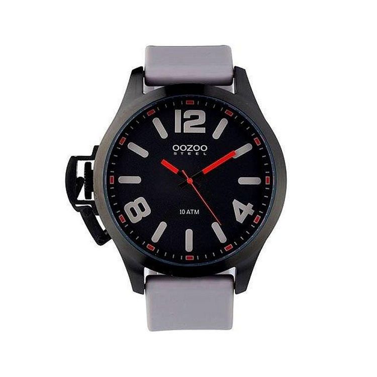 OOZOO STEEL XL Grey Rubber Strap OS362