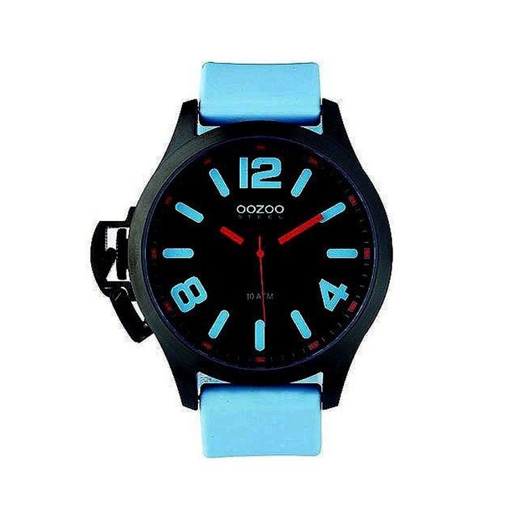 OOZOO STEEL XL Light Blue Rubber Strap OS380