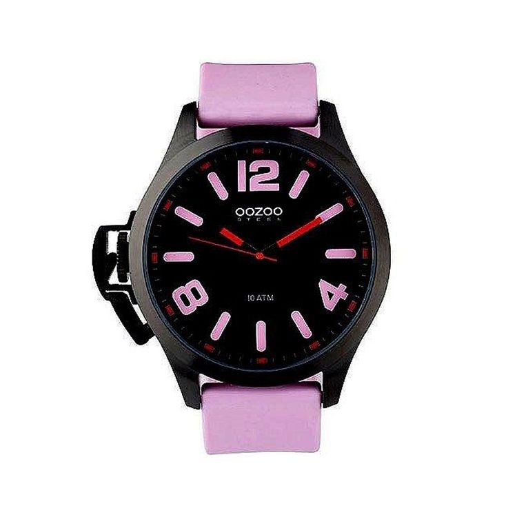 OOZOO STEEL XL Pink Rubber Strap OS378