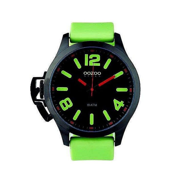 OOZOO STEEL XL Light Green Rubber Strap OS382