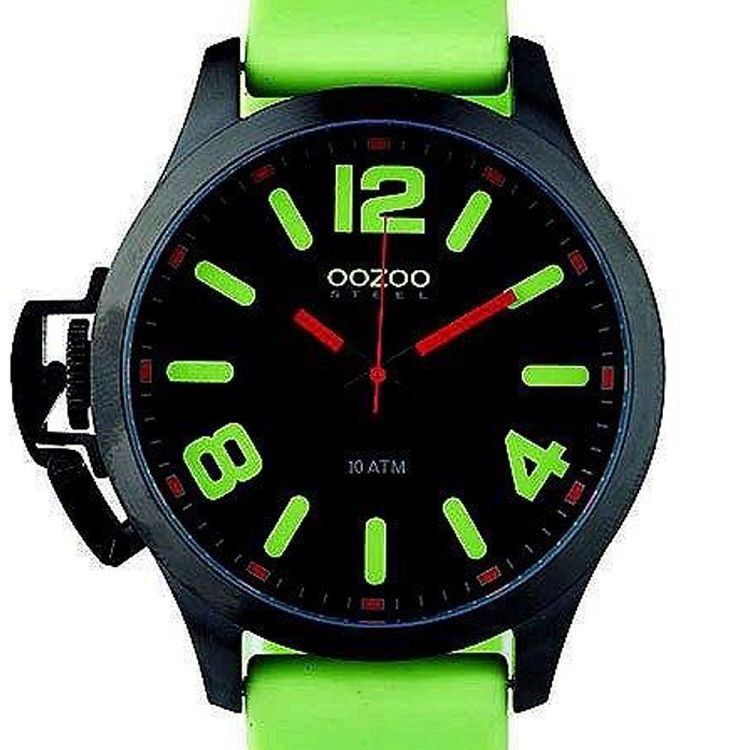 OOZOO STEEL XL Light Green Rubber Strap OS382